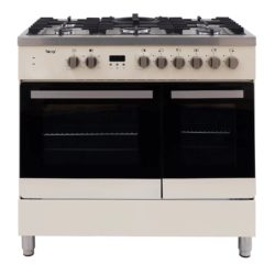 Teknix TKDF90PCR 90cm Dual Fuel Range Cooker in Cream